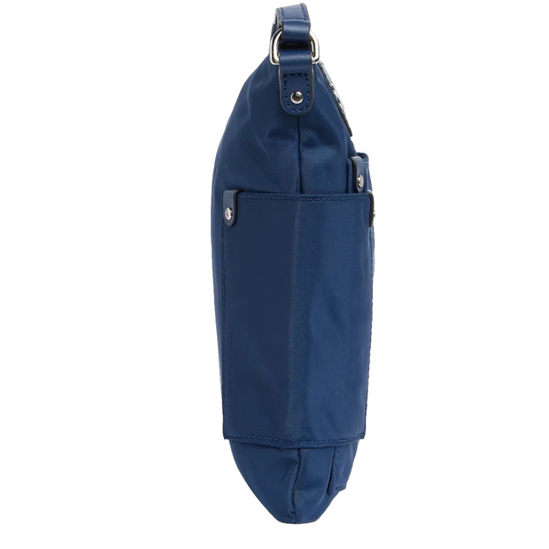 Side View of Marc Jacobs Preppy Nylon Swingpack Crossbody Bag - Azure Blue 4R4HCR040H02
