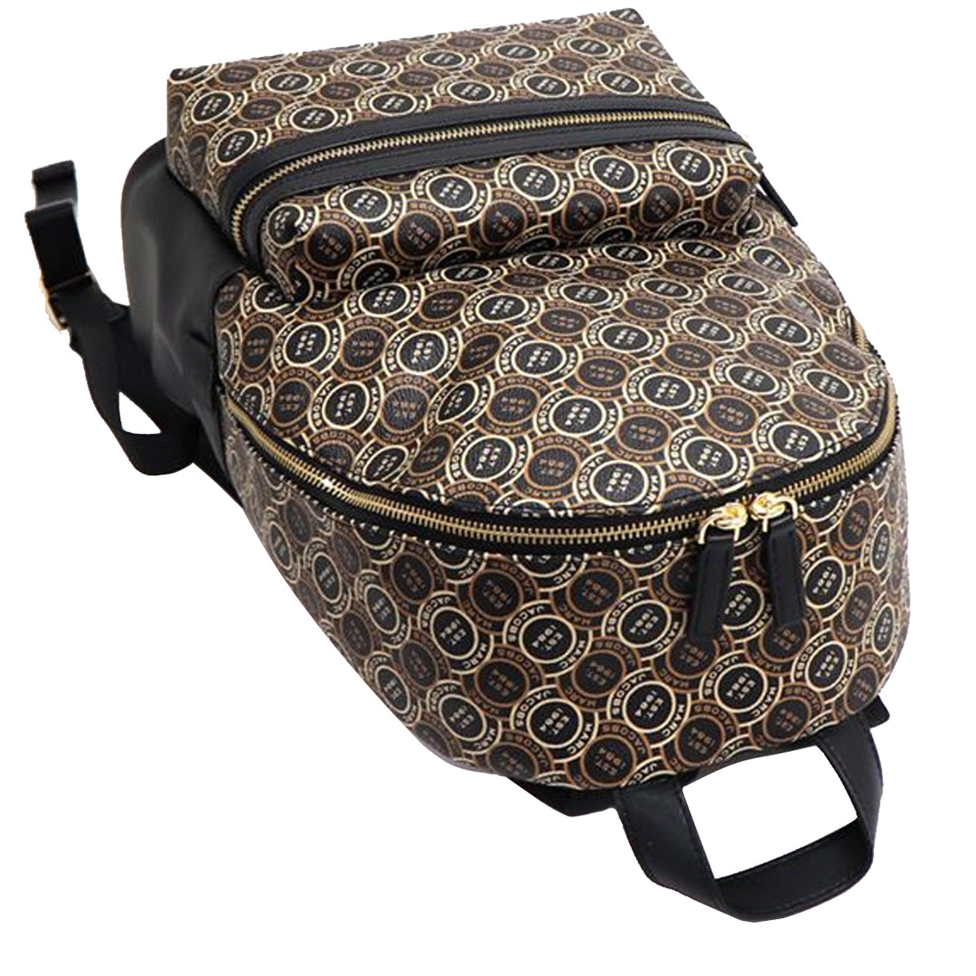 Buy Marc Jacobs Signet Canvas Backpack Bag in Black Multi  display picture 3