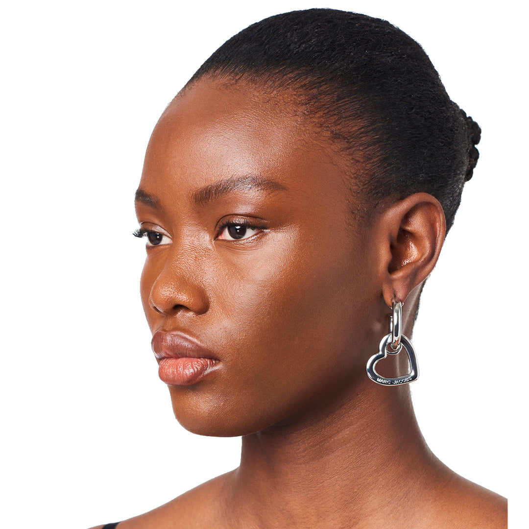 Buy Marc Jacobs The Charmed Double Heart Hoops Earrings in