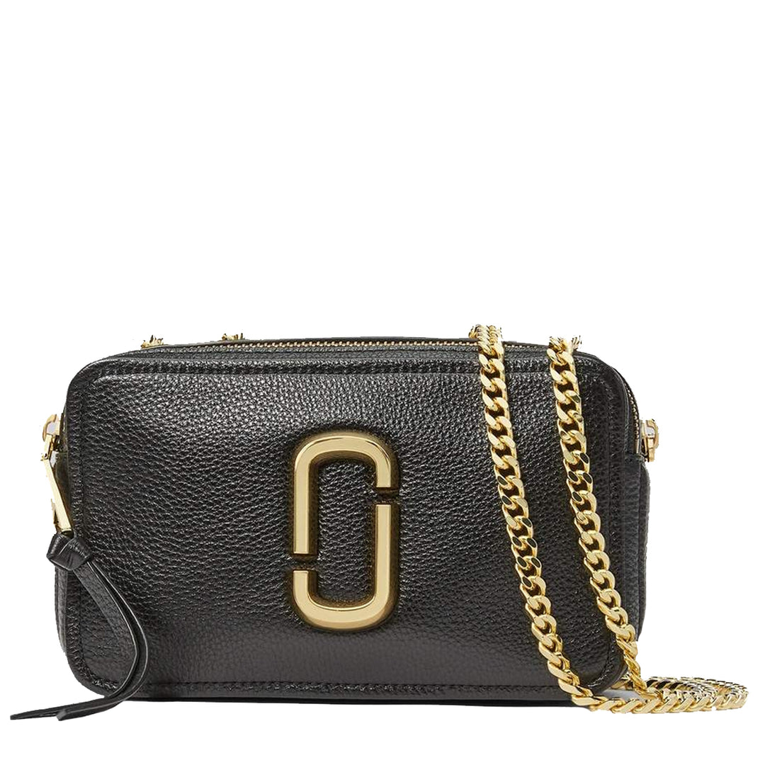 Marc Jacobs The Leather Glam Shot 21 Crossbody Bag in Black