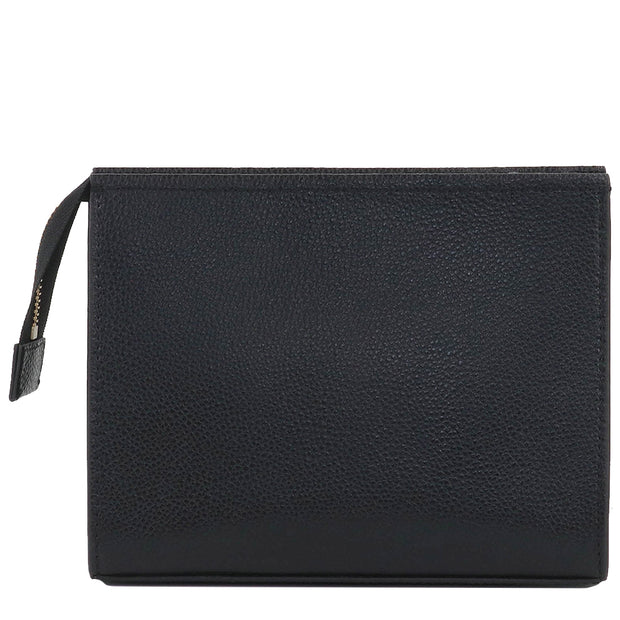 Marc Jacobs The Grind Leather Cosmetic Pouch In Black S202L01PF22