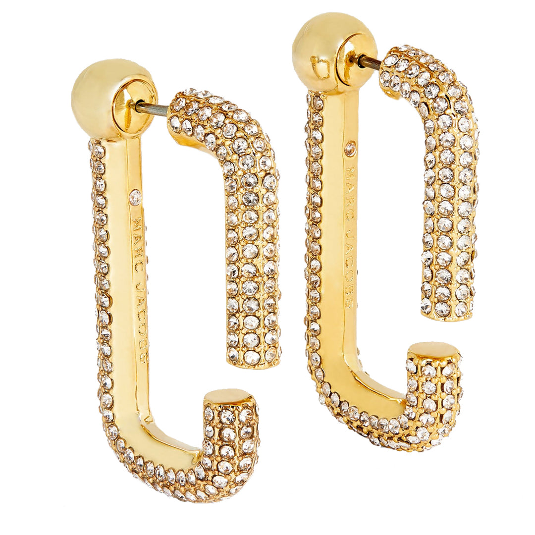 Buy Marc Jacobs The J Marc Crystal Hoops Earrings in Gold