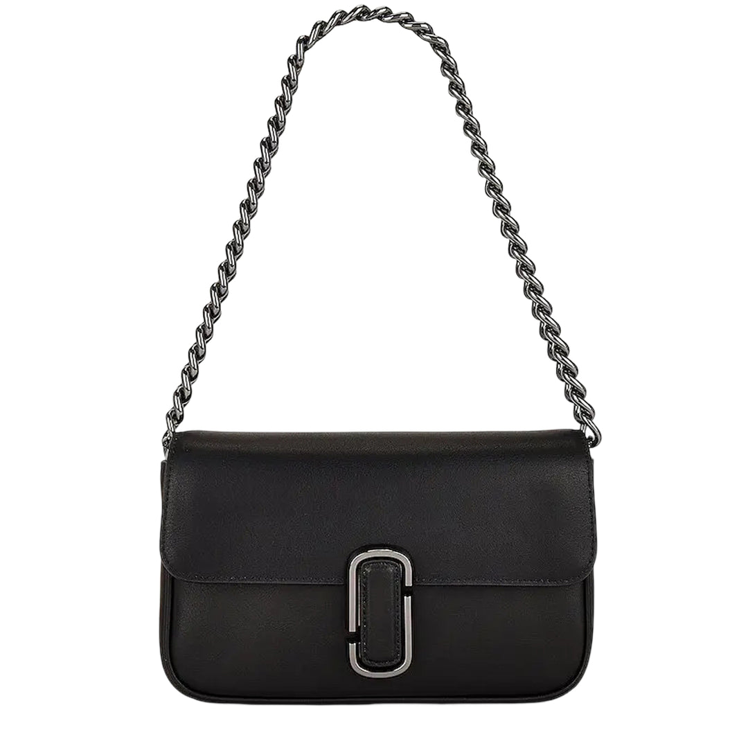 Marc Jacobs The J Marc Leather Mini Shoulder Bag - Black/ Gunmetal