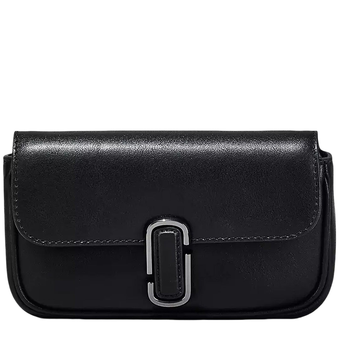 Marc Jacobs The J Marc Leather Mini Shoulder Bag - Black/ Gunmetal