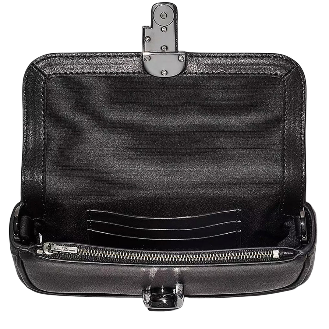 Marc Jacobs The J Marc Leather Mini Shoulder Bag - Black/ Gunmetal