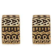 Buy Marc Jacobs The Monogram Engraved Hoops Earrings in Aged Gold 2P3JER001J15 Online in Singapore | PinkOrchard.com