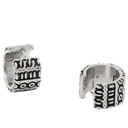 Buy Marc Jacobs The Monogram Engraved Hoops Earrings in Aged Silver 2P3JER001J15 Online in Singapore | PinkOrchard.com