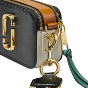 Closeup of Marc Jacobs The Snapshot Camera Bag - Black/ Honey Ginger Multi M0012007