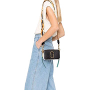 Model Wearing Marc Jacobs The Snapshot Camera Bag - Black/ Honey Ginger Multi M0012007