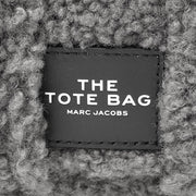 Closeup of Marc Jacobs The Teddy Crossbody Tote Bag - Grey H011M12FA22