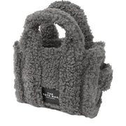 Side View of Marc Jacobs The Teddy Crossbody Tote Bag - Grey H011M12FA22