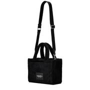 Back View of Marc Jacobs The Terry Small Tote Bag - Black H058M06PF22