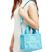 Model Wearing Marc Jacobs The Terry Small Tote Bag - Pool H058M06PF22
