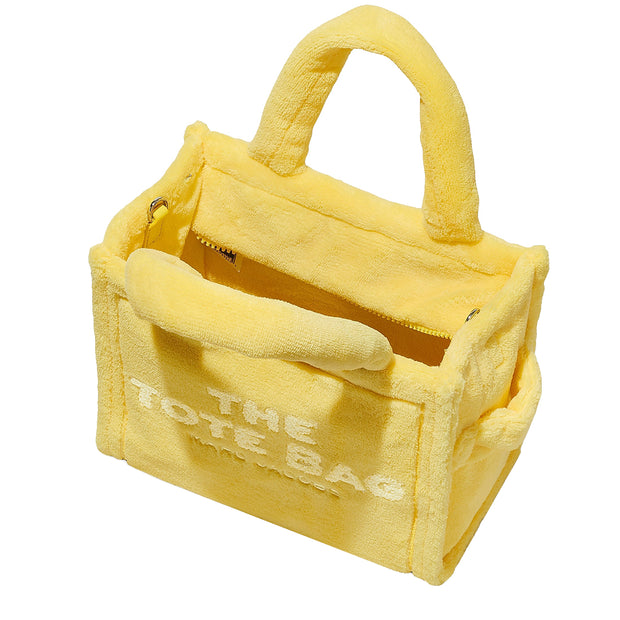 Interior View of Marc Jacobs The Terry Small Tote Bag - Yellow H058M06PF22