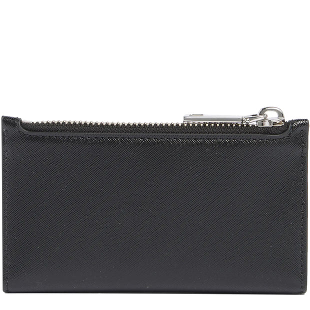 Back View of Marc Jacobs Trademarc Medium Flat Wallet - Black 4P4SMP026S02