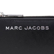 Closeup of Marc Jacobs Trademarc Medium Flat Wallet - Black 4P4SMP026S02