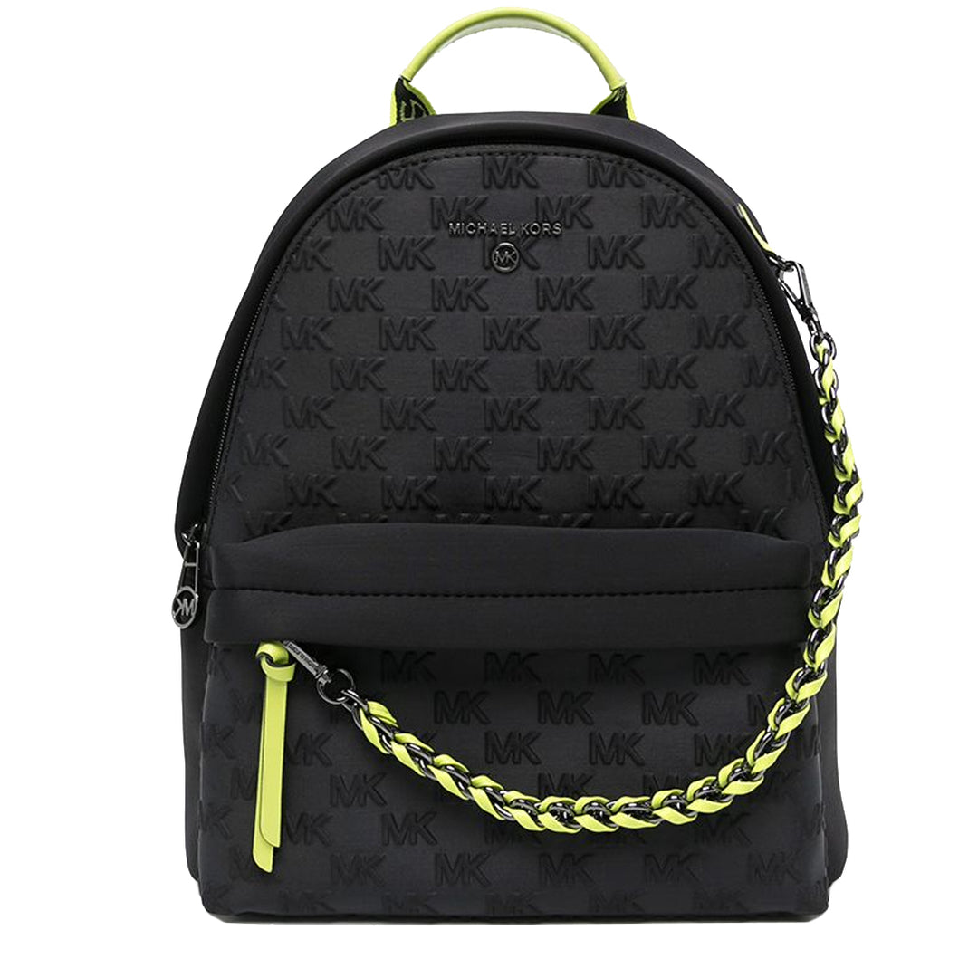 Michael Kors リュック バッグ Michael Kors Slater Medium Logo Embossed Scuba Backpack Bag in