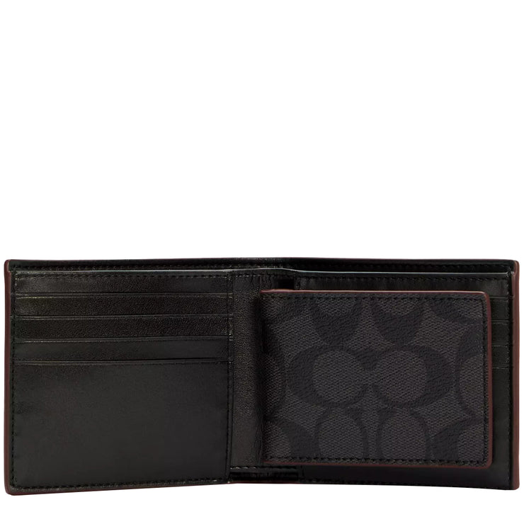 Buy Coach Boxed 3 In 1 Wallet Gift Set In Signature Canvas in Black/ Oxblood CS434 Online in Singapore | PinkOrchard.com