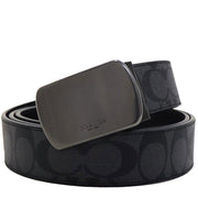 Buy Coach Plaque Buckle Cut To Size Reversible Belt, 38 Mm in Black/ Charcoal CQ012 Online in Singapore | PinkOrchard.com