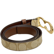 Buy Coach Signature Buckle Belt, 25 Mm in Khaki/ Saddle CA516 Online in Singapore | PinkOrchard.com