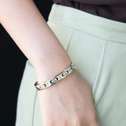 Buy Coach Signature Enamel Hinged Bangle in Gold/ White CI904 Online in Singapore | PinkOrchard.com