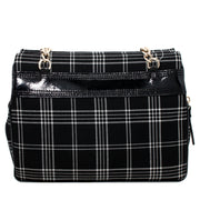 Kate Spade Primrose Hill Plaid Zippered Darcy Bag- Black