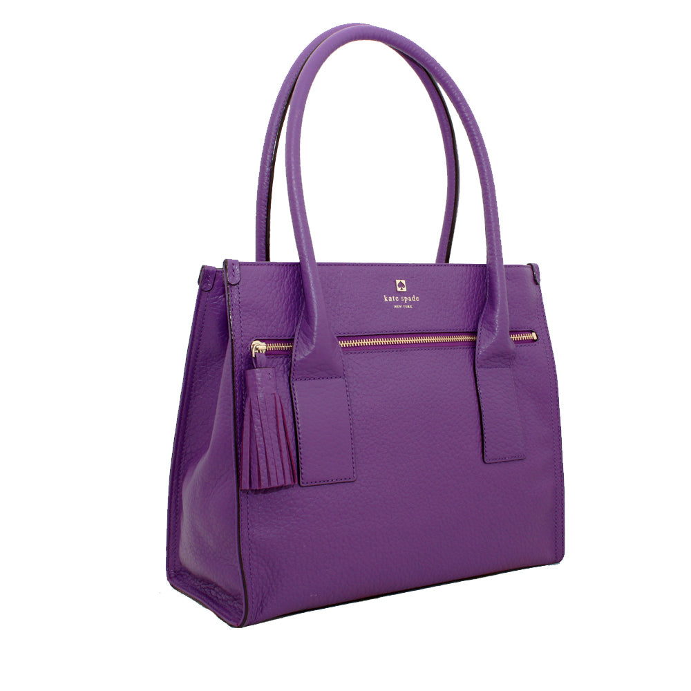 わ*ん様 K18WG　レア紫色シェルカメオ2way　10%off中　6/30で取 Kate Spade Southport Avenue Cameron Bag- African Violet