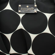 Kate Spade Deborah Dot Nylon Small Karen Bag- Black-Clotted Cream