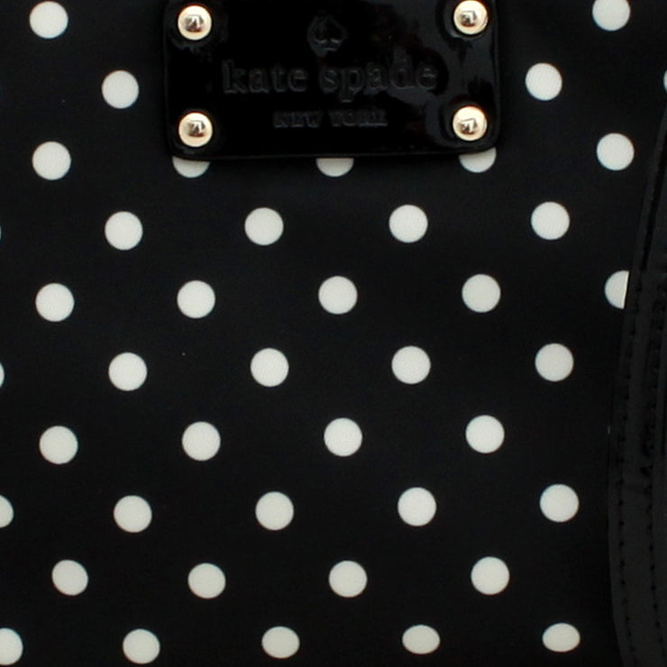 Kate Spade Spot Nylon Presley Bag- Black-Cream