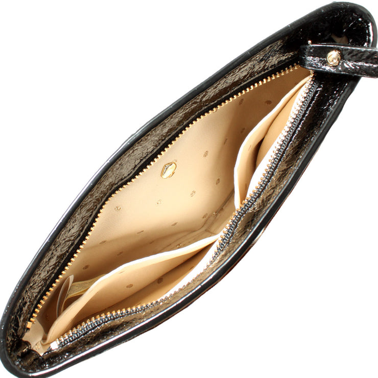 Kate Spade Gold Coast Zippered Chrissy Wristlet- Black
