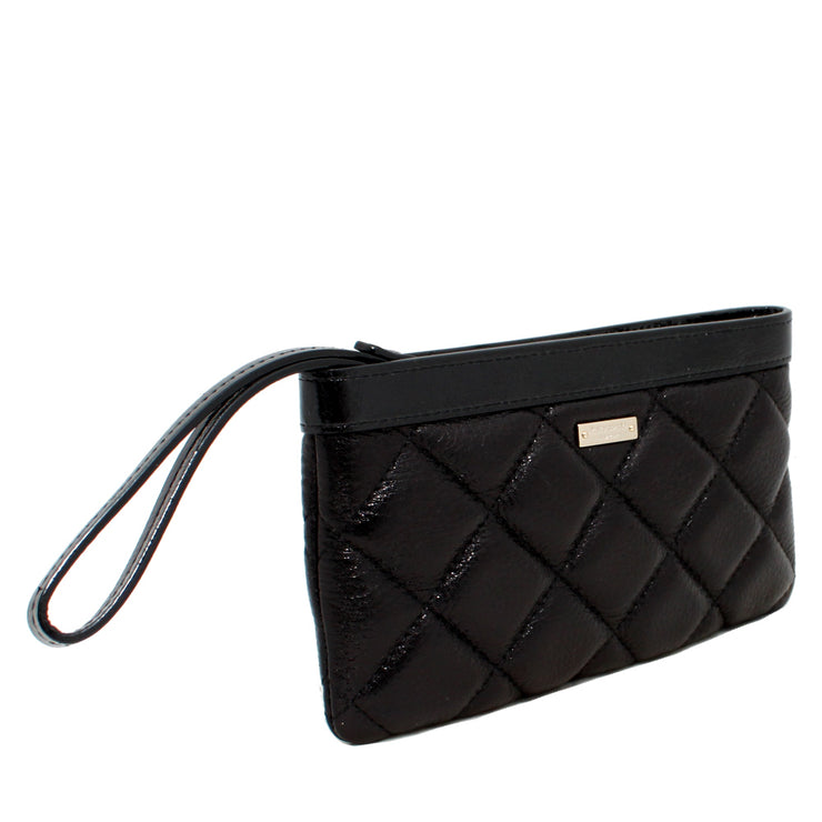 Kate Spade Gold Coast Zippered Chrissy Wristlet- Black