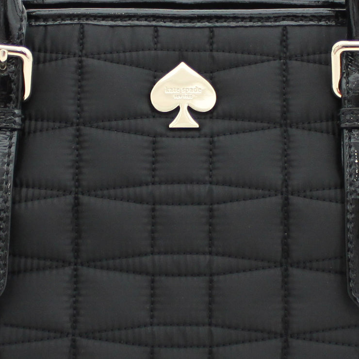 Kate Spade Signature Spade Quilted Small Harmony Bag- Black