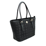 Kate Spade Signature Spade Quilted Small Harmony Bag- Black