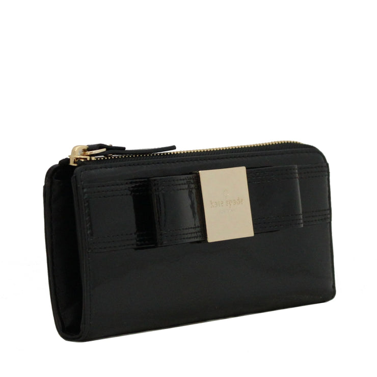 Kate Spade Primrose Hill Patent Nisha Wallet- Black