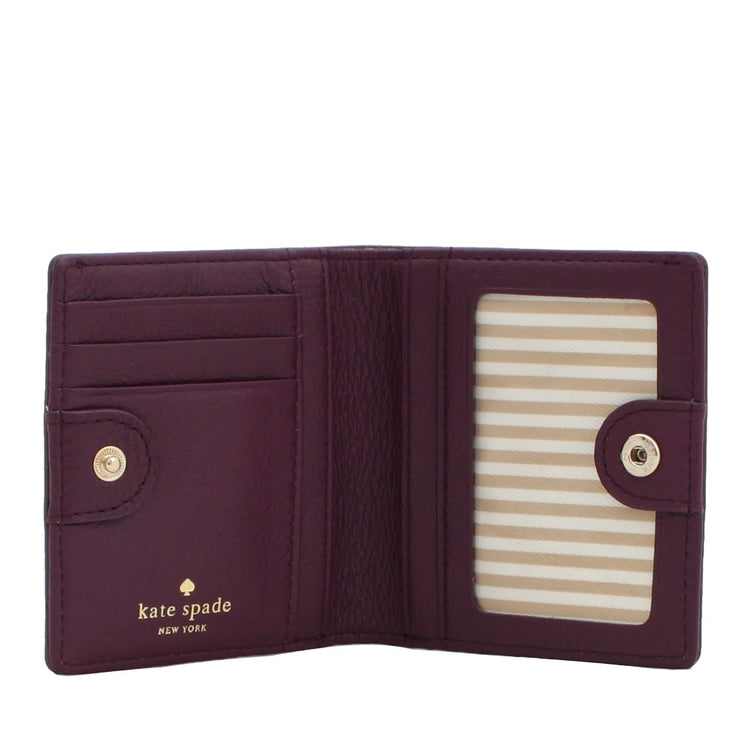 Kate Spade Cobble Hill Small Stacy Wallet- Moody Plum