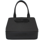 Kate Spade Chelsea Park Jacquard Elena Bag- Black-Cream