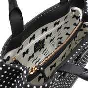 Kate Spade Chelsea Park Jacquard Elena Bag- Black-Cream