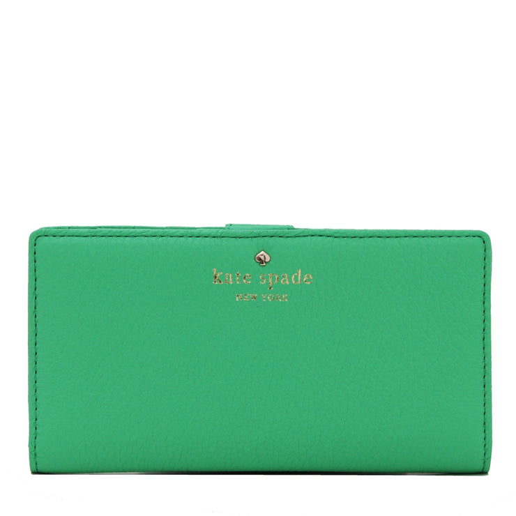 Kate Spade Cobble Hill Stacy Wallet- Bud Green
