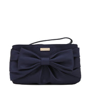 Kate Spade Plaza Bow Pouch Wristlet- French Navy
