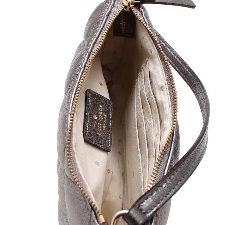 Kate Spade Gold Coast Linet Wristlet Mini Bag- Mercury