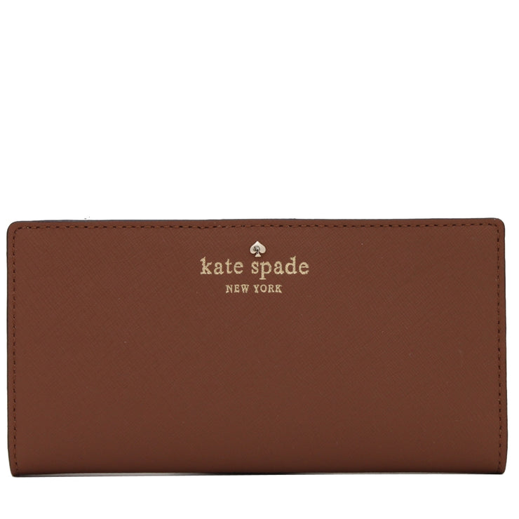 Kate Spade Mikas Pond Stacy Wallet- Deep Toasted Almond
