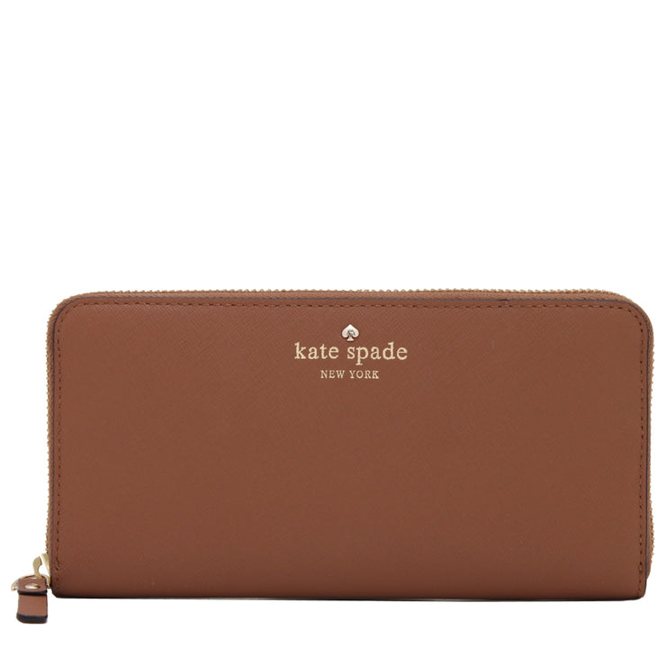 Kate Spade Mikas Pond Lacey Wallet- Deep Toasted Almond