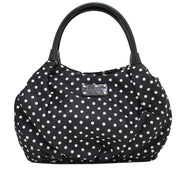 Kate Spade Spot Nylon Small Karen Bag- Black-Cream