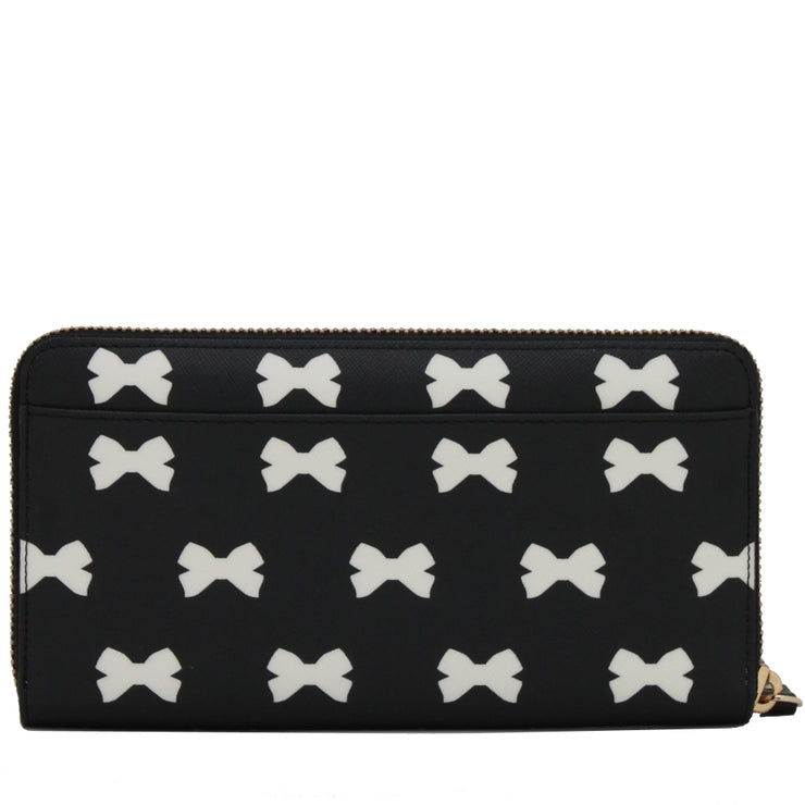 Kate Spade Brightwater Drive Neda Wallet- Black-Cream