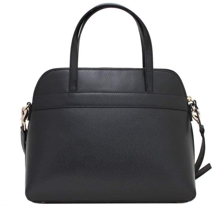 Kate Spade Kirk Park Medium Maise Bag- Black- Porcelain