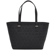 Kate Spade Cedar Street Perforated Small Harmony Bag- Black