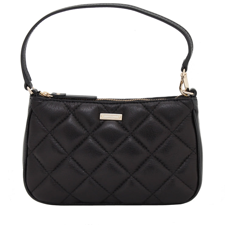 Kate Spade Gold Coast Linet Wristlet Mini Bag- Black