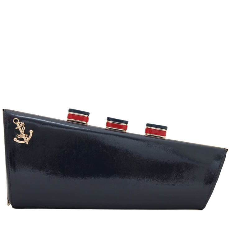 Kate Spade All Aboard Ship Clutch Bag- Midnight