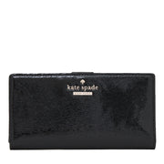 Kate Spade Cedar Street Patent Stacy Wallet- Black