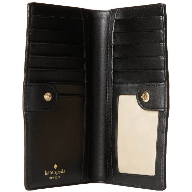 Kate Spade Cedar Street Patent Stacy Wallet- Black